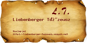 Liebenberger Tézeusz névjegykártya