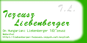 tezeusz liebenberger business card
